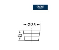 MEDIDAS LIMITADOR DE CAUDAL GROHE